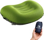 Travelhawk Coussin de voyage - Coussin de camping gonflable - Léger et gonflage rapide - Vert
