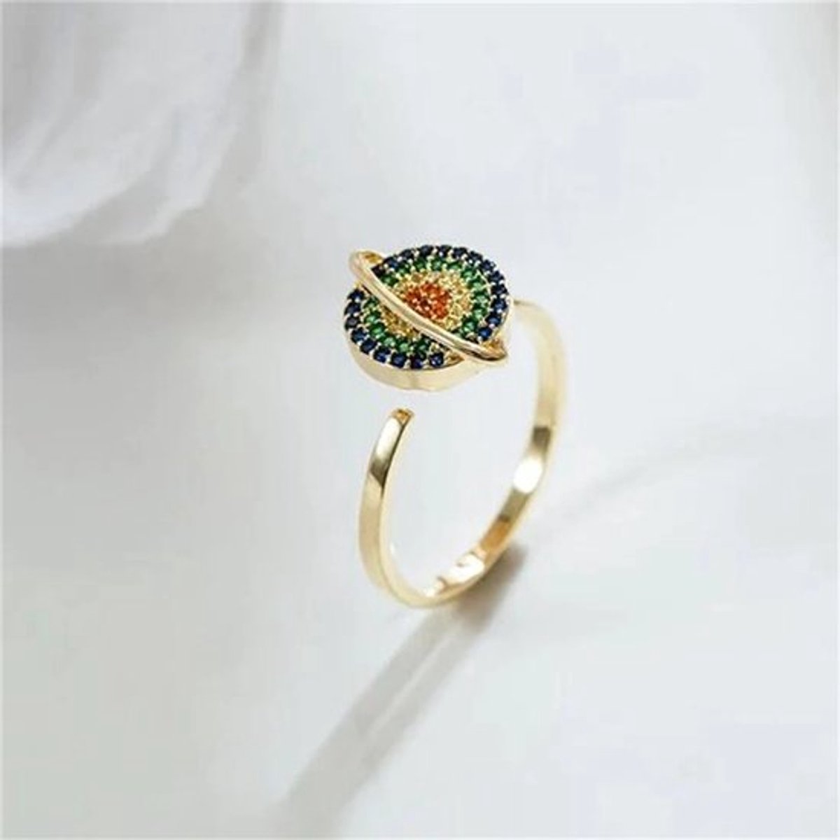 Fidget ring planeet - anti-stress - anti-angst - spinner ring