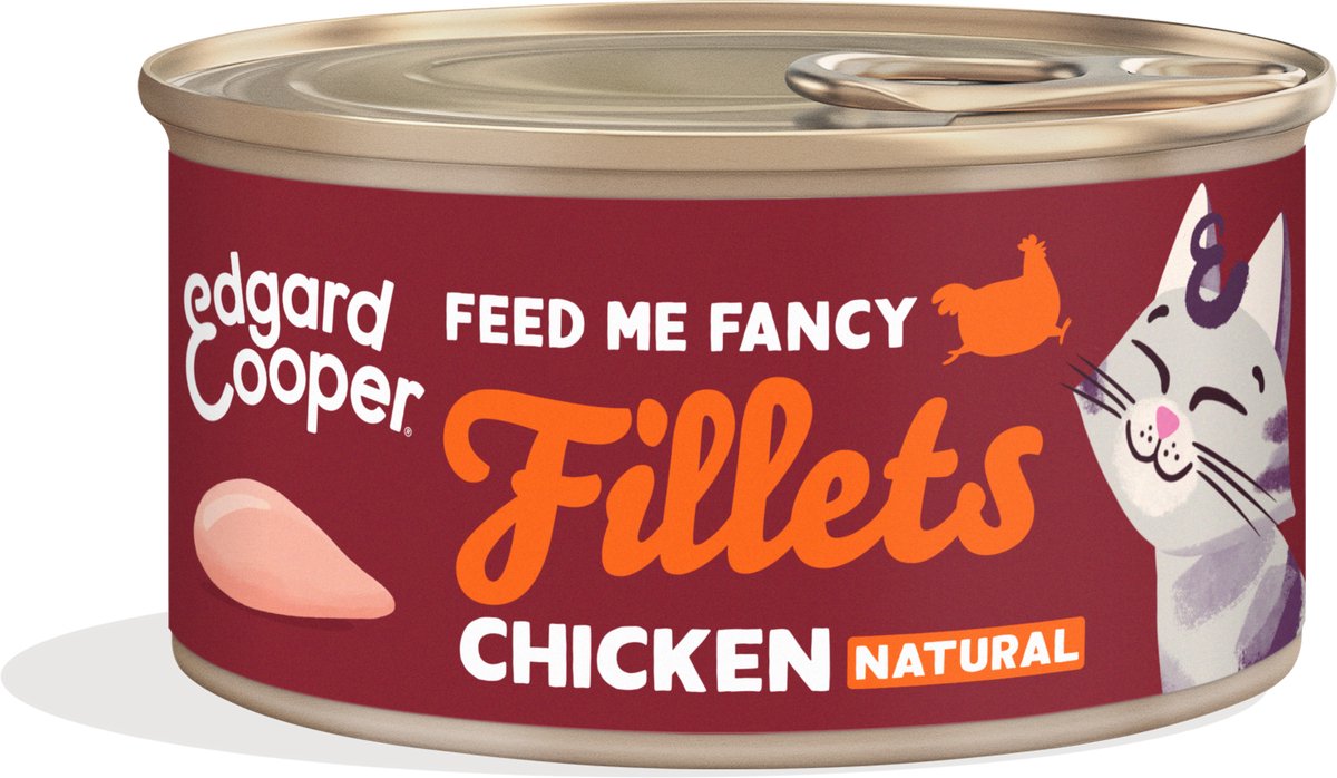 Edgard & Cooper Cat Fillets Chicken - 70 gr - Natvoeding Kat