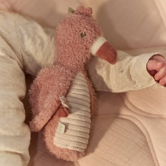Little Dutch Safari Friends Knijprammelaar Flamingo - Baby speelgoed - grijp baby speelgoed van Little Dutch — afbeelding 4