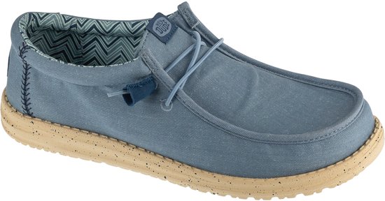 Hey Dude Wally Stretch Canvas, Hommes, Bleu, Baskets, taille: 44