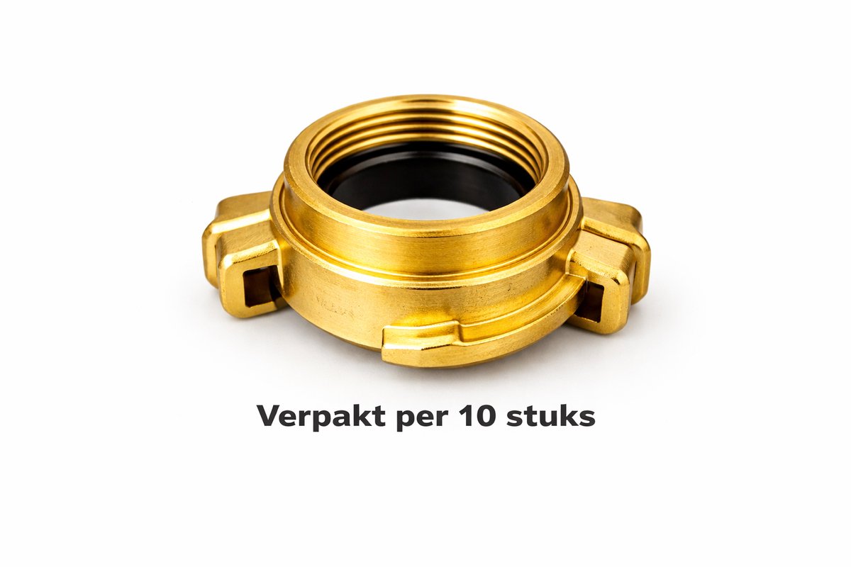 Geka koppeling 1" (=25mm) binnendraad - verpakt per 10 stuks - messing snelkoppeling