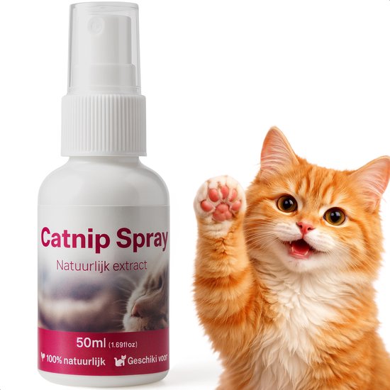 Catnip Spray - 100% natuurlijk - Kattenkruid - Katten - Speelgoed - Speeltjes - Ontspanning - Little Big Bird