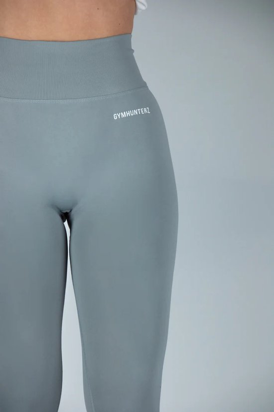 Fitness legging - Legging hoge taille - Legging Gym Sport - Hardloop - Yogabroek voor dames - Sneldrogend, ademend en rekbaar - Spandex / Nylon - Kleur Grijs - Maat XS — afbeelding 4