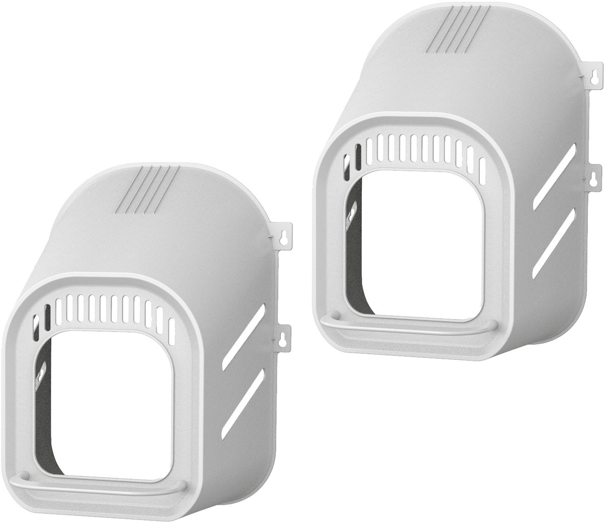 Basic Nest grijs 2 STUK - legnest voor kippen voor tot wel 5 kippen voor wandmontage - kippennest - pluimve nest - kippenhok