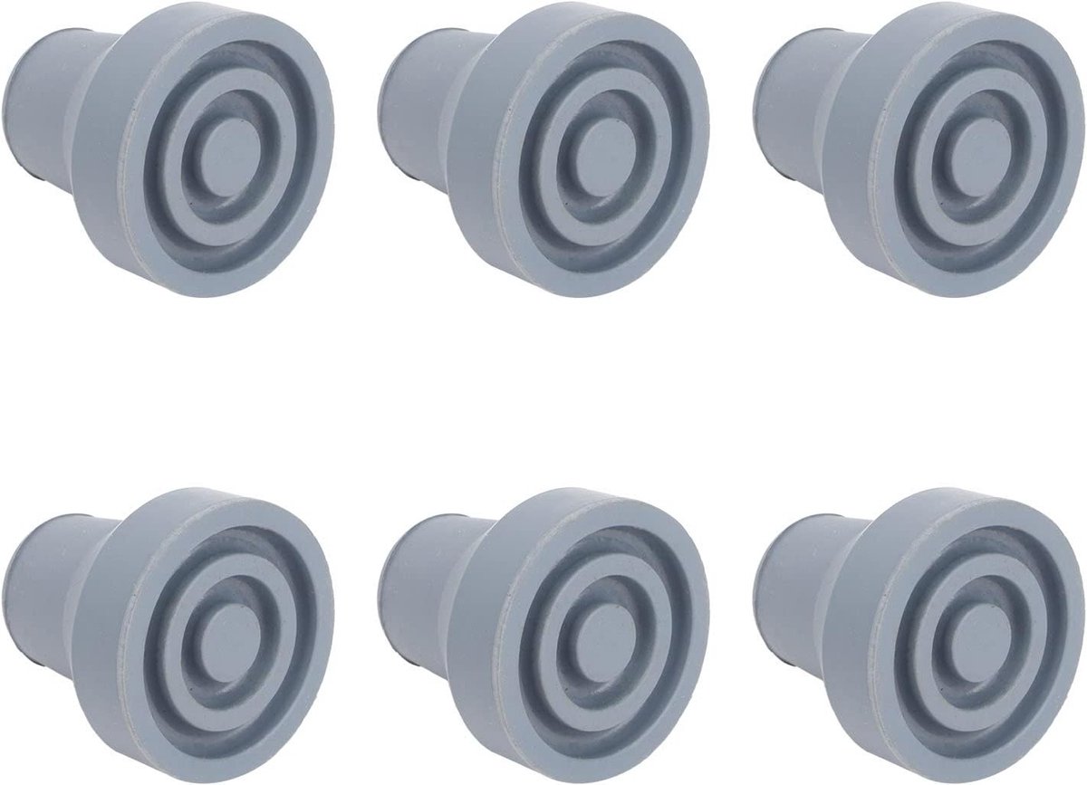Rubberen buispunten 19 mm - 6 stuks, slijtvast en stabiel, ideaal voor vervangingen en bescherming van buizen
