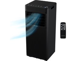 Auronic Mobiele Airco - 7.000 BTU - 3-in-1 - Airconditioning met 2 Raamafdichtingskits - Ventilator - Ontvochtiger - Tot 20m² - Zwart