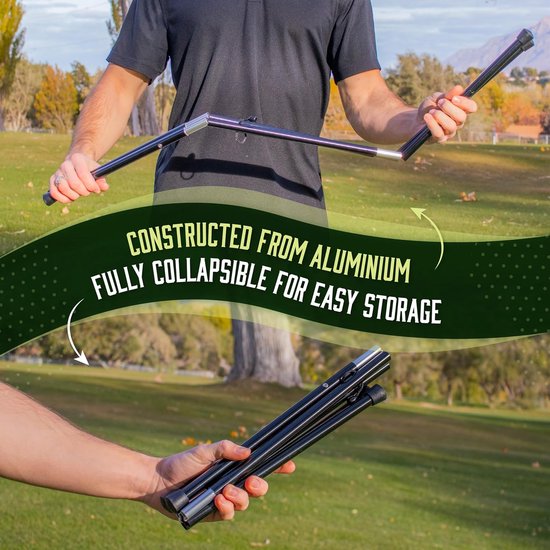 Golftas Stand Attachment - Golfstandaard Benen - Voorkomen Cart Falls - Opvouwbaar Lichtgewicht - 12 Ounce - Blauw — afbeelding 2