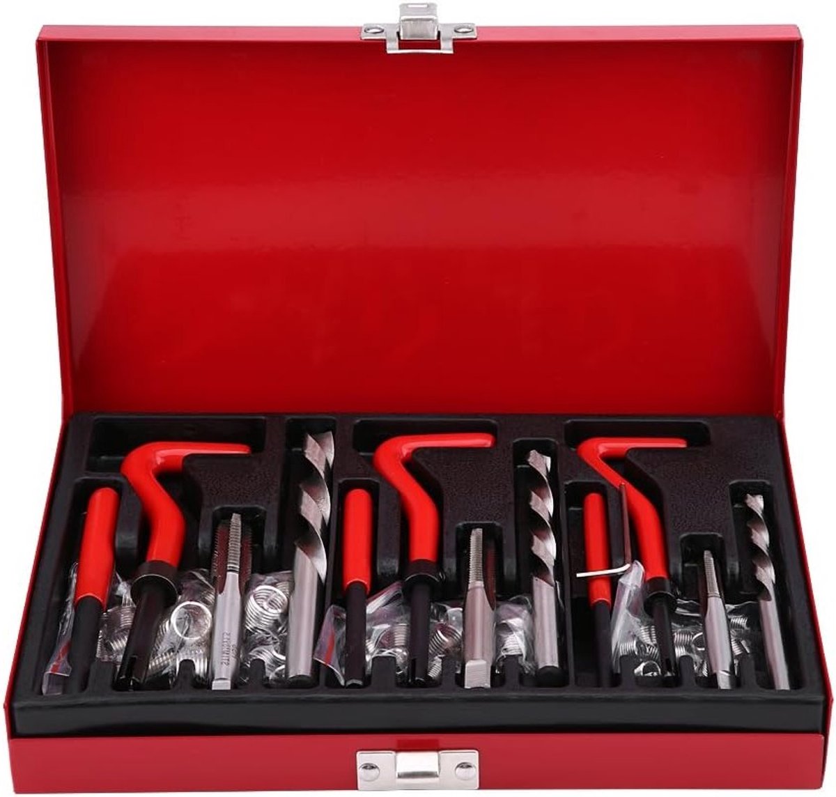 Complete Reparatieset voor Interne Draad, M6, M8, M10, Inclusief Draadinvoegen en Booraccessoires