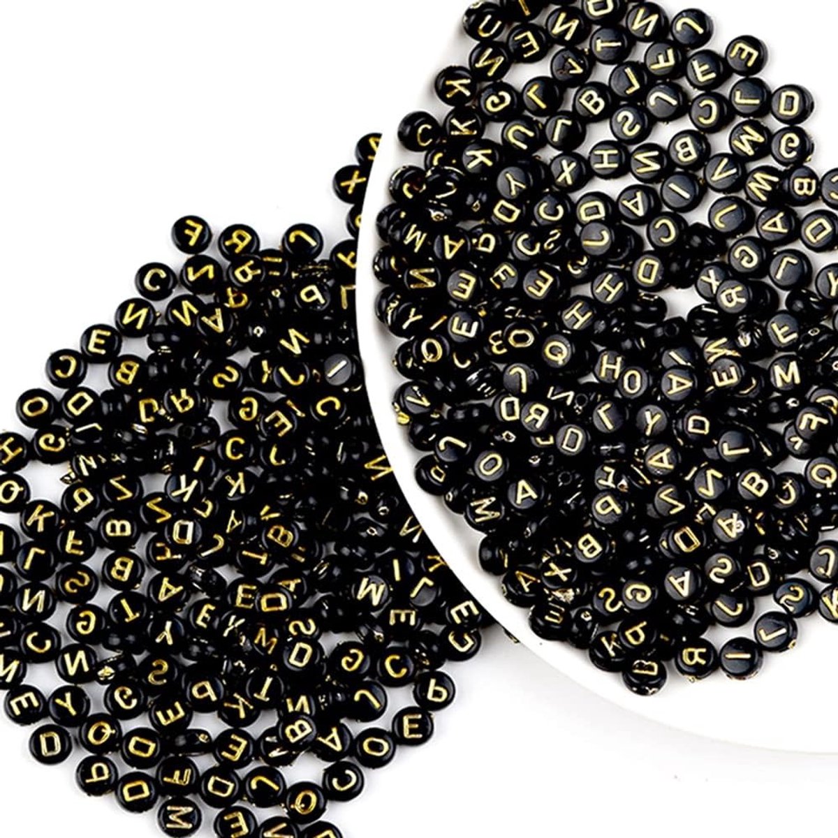 1000 Stuks Acryl Letterkralen voor DIY Creatieve Projecten - Spacerkralen voor Armbanden, Haarbanden en Sieraden