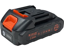 Kibani Gereedschapsaccu 2000 mAh 21V - Geschikt voor Diverse Kibani Gereedschappen - Draadloos - Elektrische accu