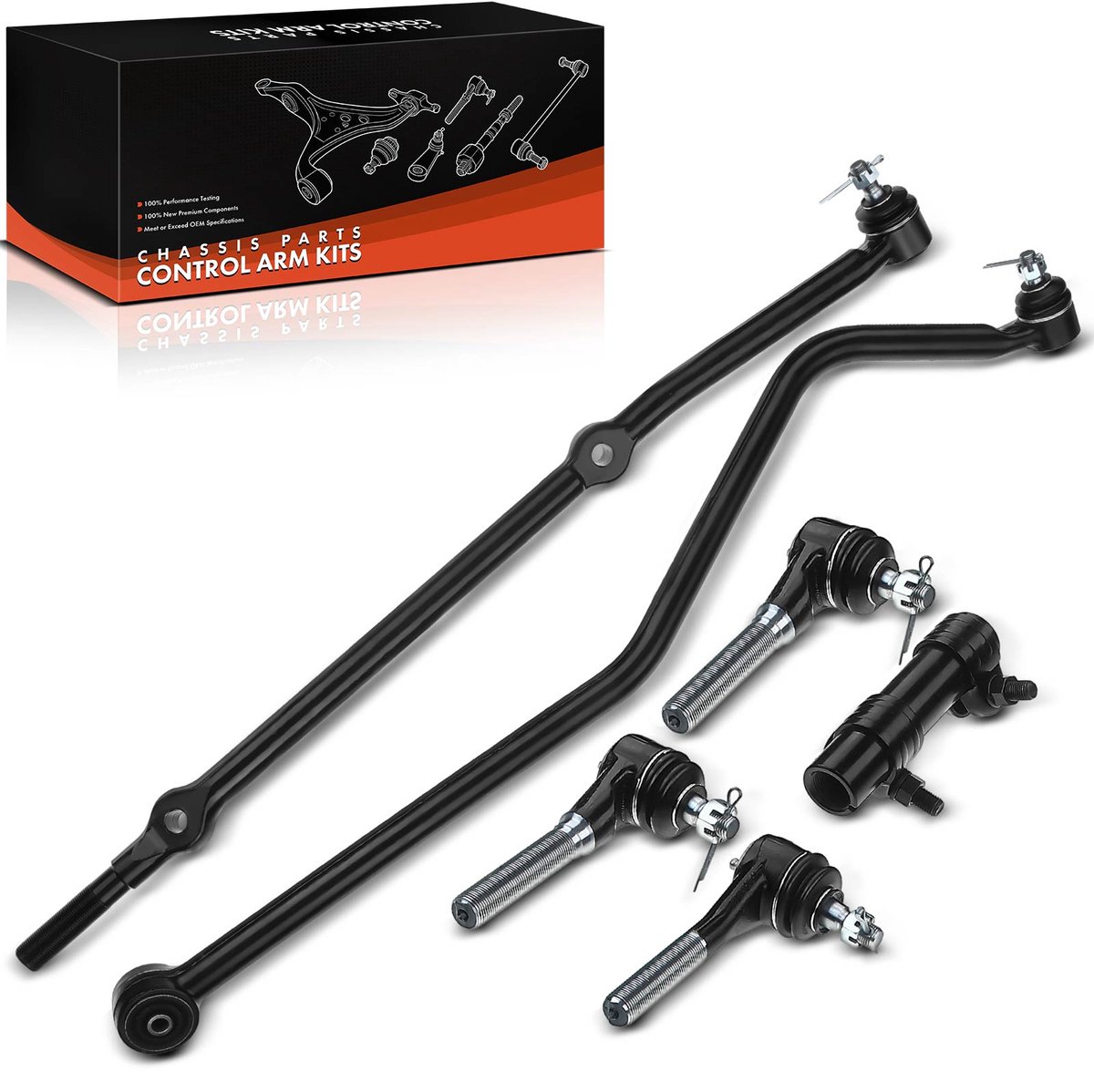 Frankberg 6-del. draagarmset vooras voor Jeep Cherokee XJ 1984-2001