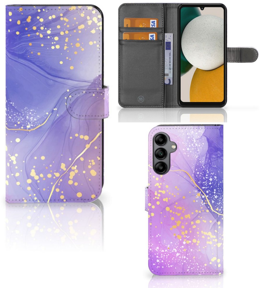 Hoesje voor Samsung Galaxy A34 Watercolor Paars