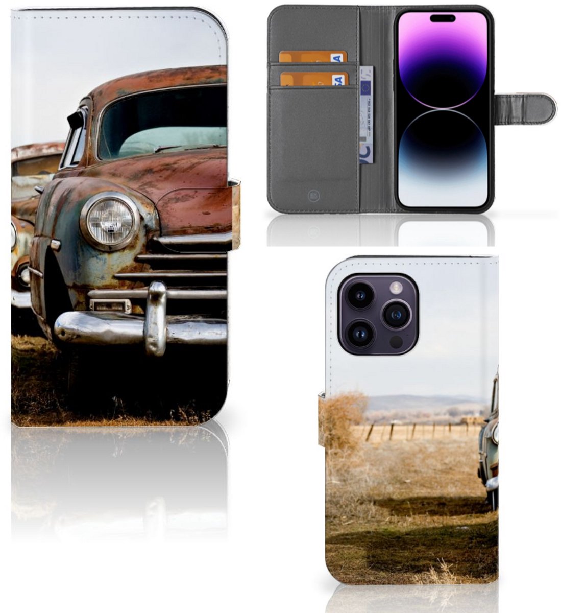 iPhone 15 Pro Max Telefoonhoesje met foto Vintage Auto