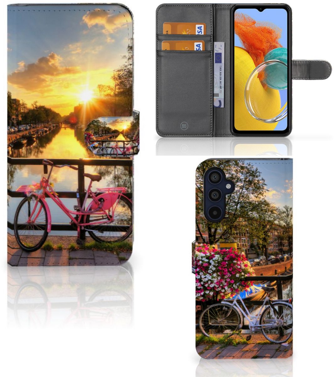 Samsung Galaxy M14 Flip Cover Amsterdamse Grachten