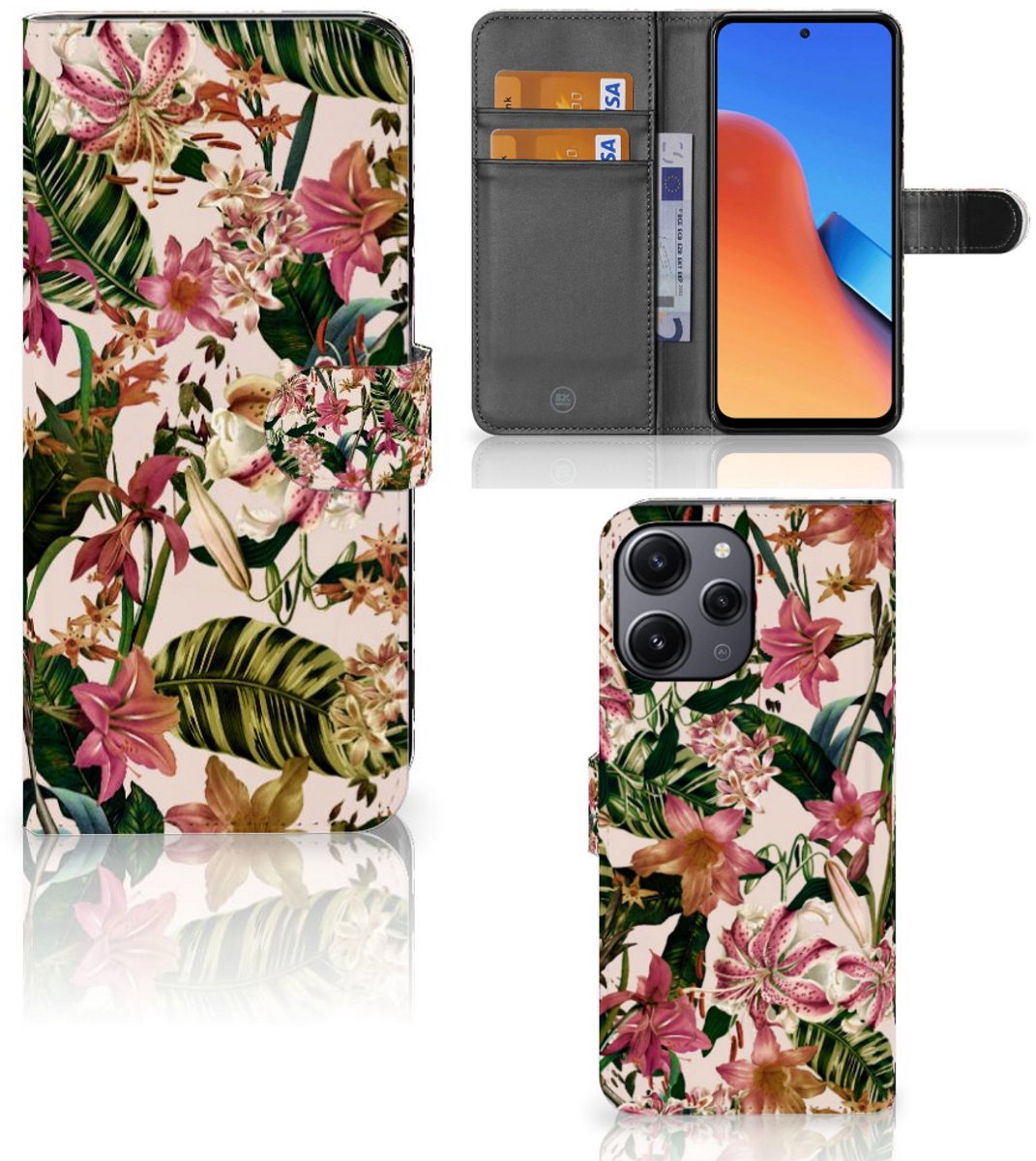 Xiaomi Redmi 12 Hoesje Flowers