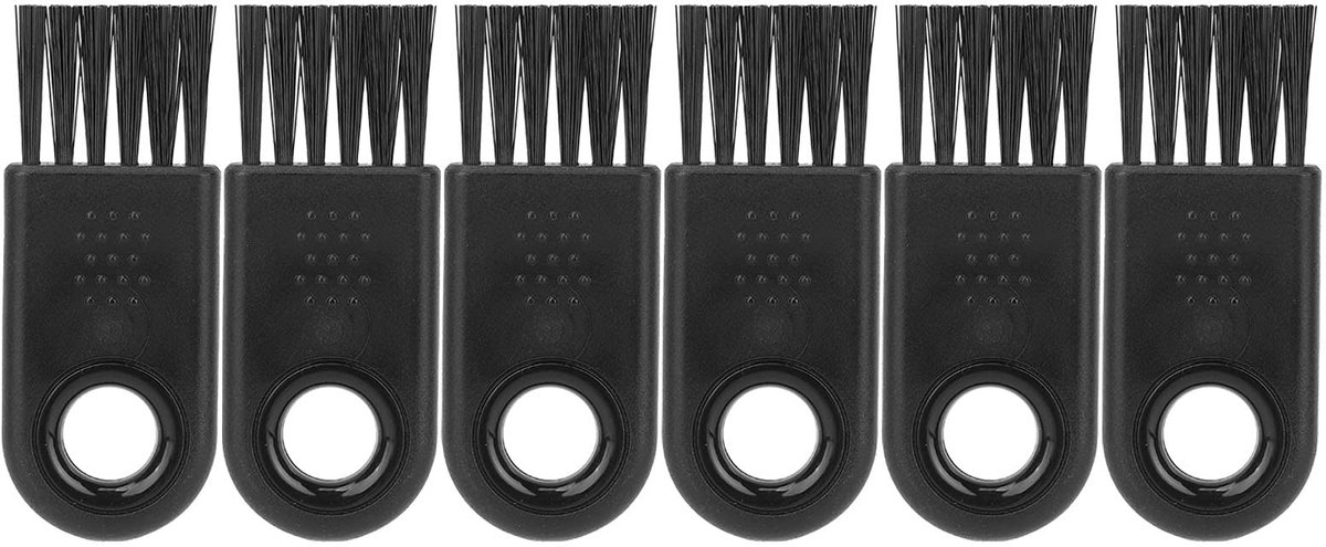 6-delige Reinigingsborstel voor Elektrische Scheerapparaat - Ergonomisch en Duurzaam
