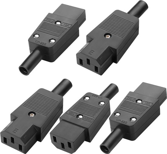IEC320 C13 female adapter - AC 250V - 10A - 3 pin clamps inlet - power ...