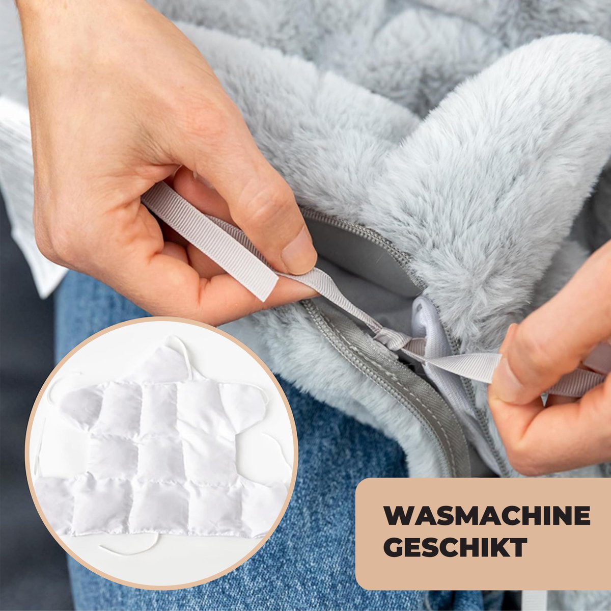 ADEL Verzwaringsknuffel Kat 2 kg – Zachte Verzwaarde Knuffel / Weighted Stuffed Animal – Verzwaringskussen Kind & Volwassenen – Rustgevend Knuffeldier — afbeelding 5