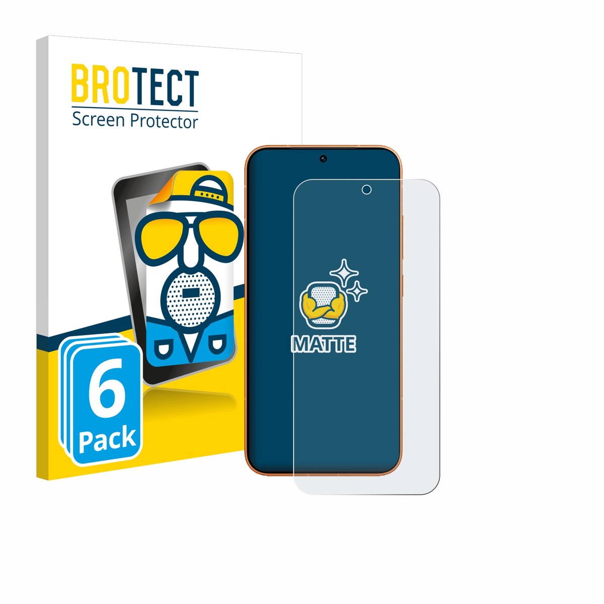 BROTECT - Screenprotector voor Honor Magic 8 Pro Lite - Folie Beschermfolie matte 6 Stuks