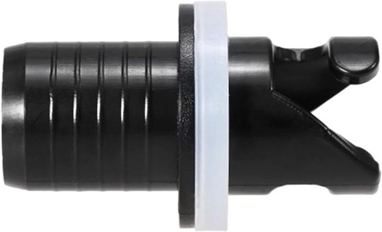 Ventiel Adapter - Luchtpomp Connector - Kajak Opblazen - Duurzaam Nylon Materiaal - 2 cm x 5 cm - Zwart — afbeelding 5