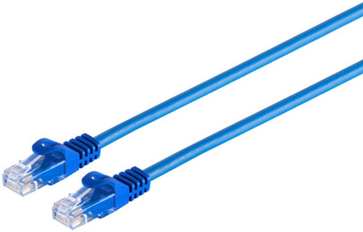 RJ45 Patchkabel CAT 7 Rohkabel U/UTP blau 30m