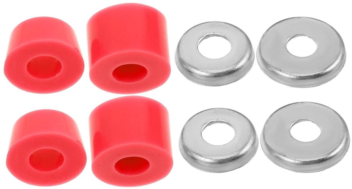Skateboard Bussen Set Longboard Onderdelen Comfortabel Cruisen Schokabsorberend PU 4 Stuks