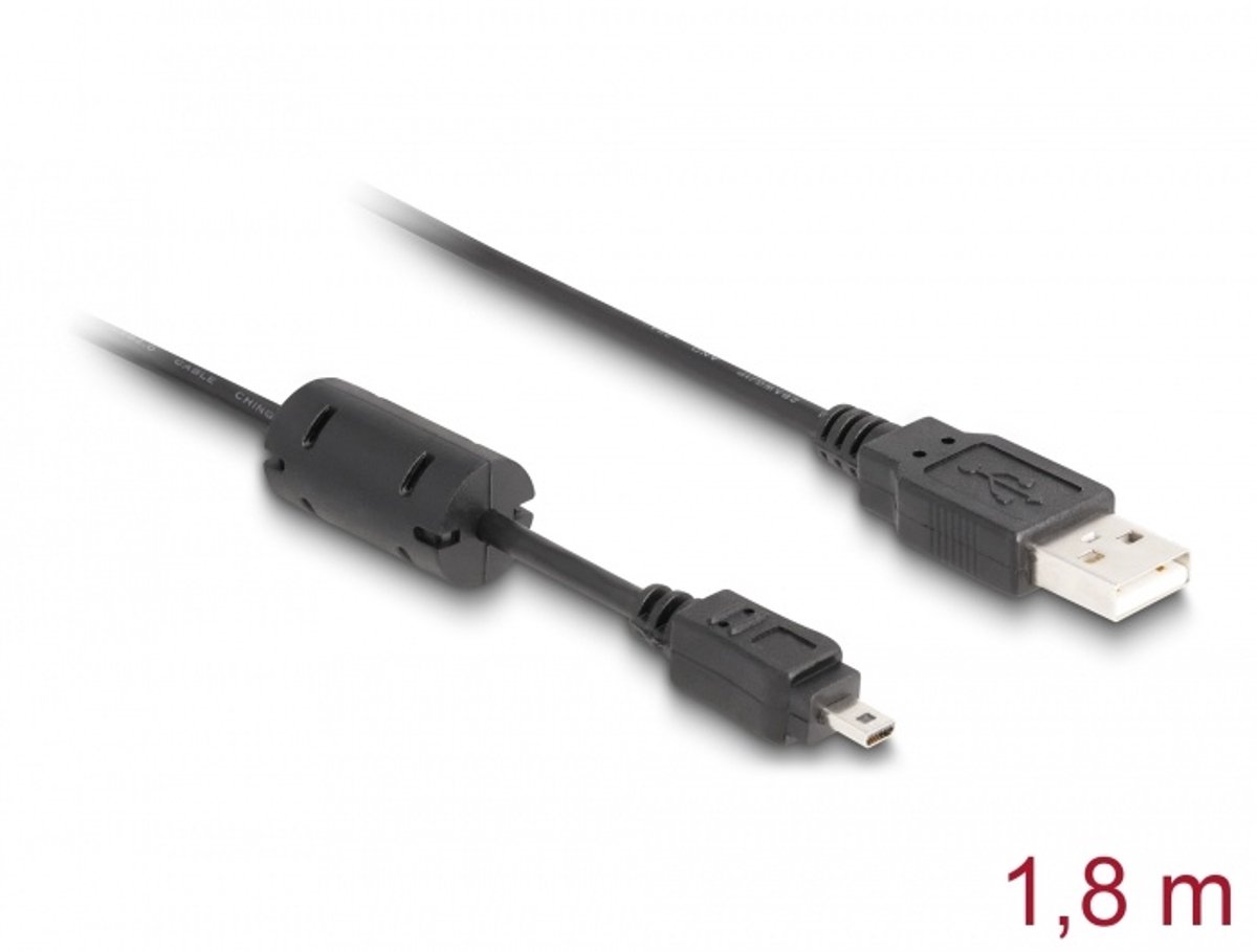 Delock USB 2.0 A Male naar USB 2.0 Mini Male - 1.83 m