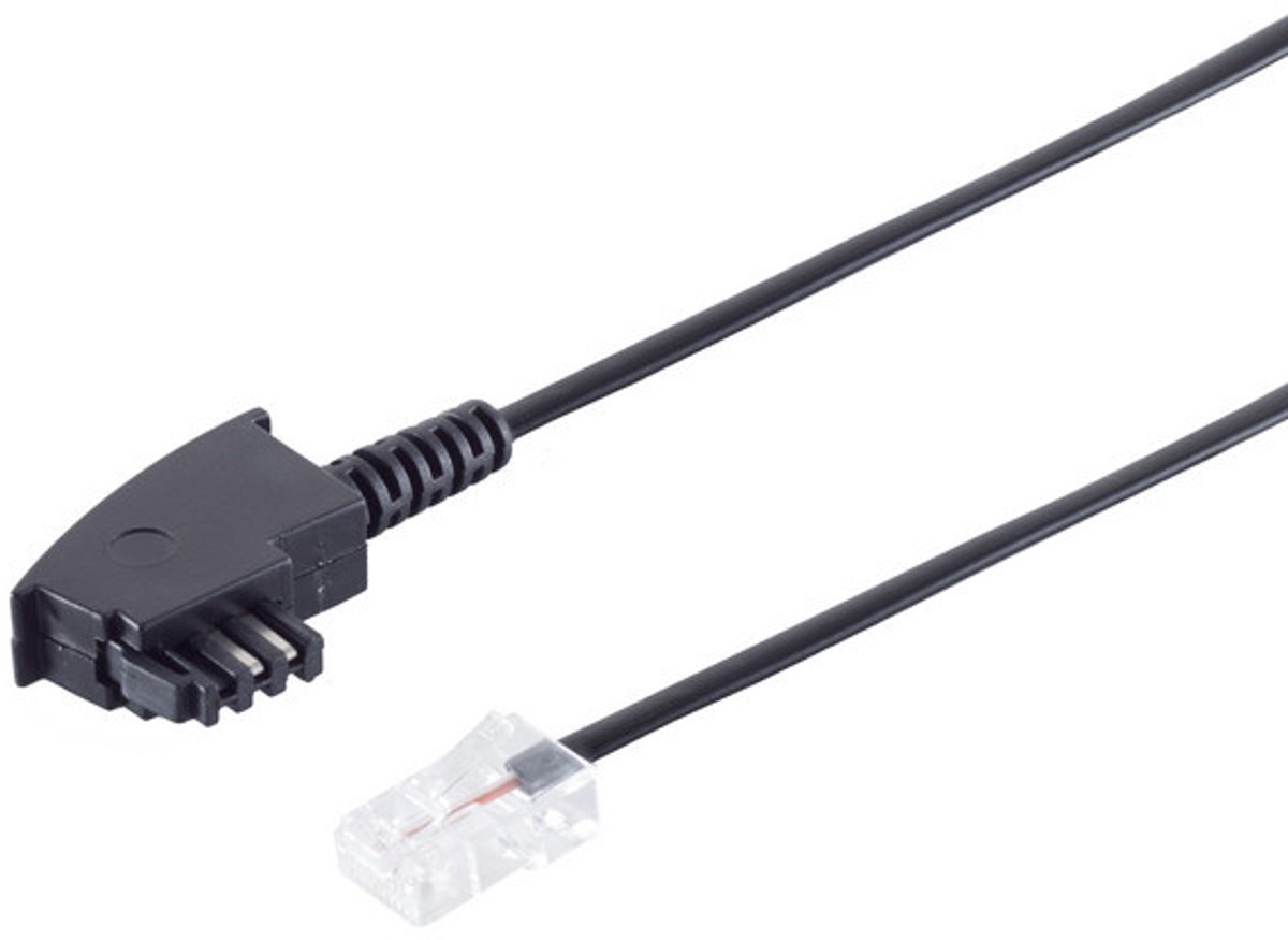 TAE-F-Stecker / RJ 45 Stecker A-4 B-5, 6m