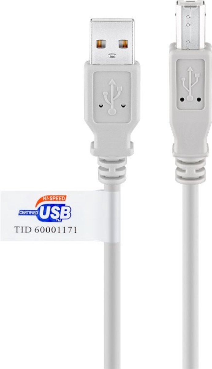 Wentronic - USB 2.0 A Male naar USB 2.0 B Male - 3 m