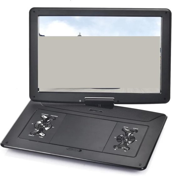 Draagbare dvd-speler - Cd-speler - Films Kijken - Groot HD scherm - 1.8 kg - Zwart — afbeelding 2