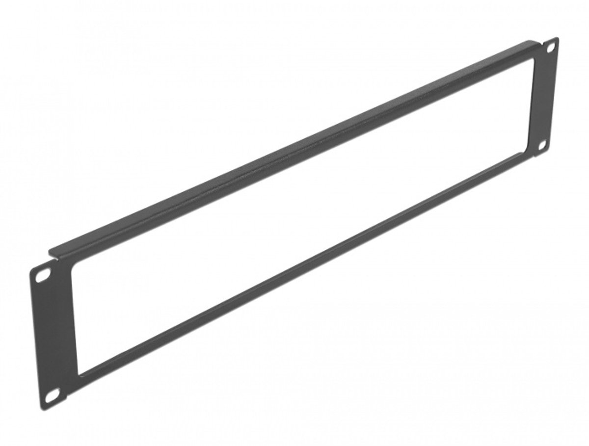 19 ″ netwerkkast paneel met opening 2U zwart