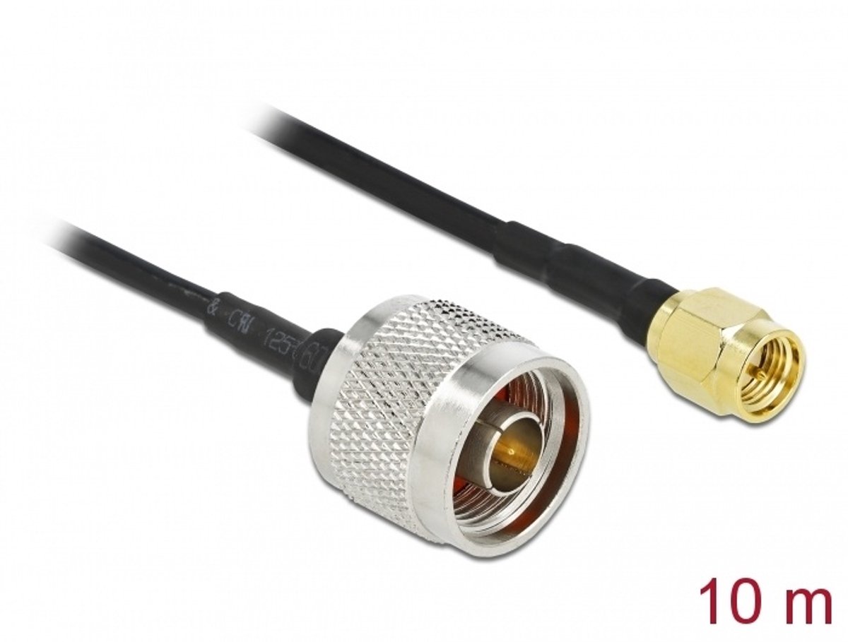 Antennekabel N -plug naar SMA -plug LMR/CFD100 10 m laag verlies