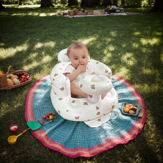 Opblaasbare Baby Stoel met Luchtpomp voor Ondersteuning en Comfort van 3-36 Maanden — afbeelding 2