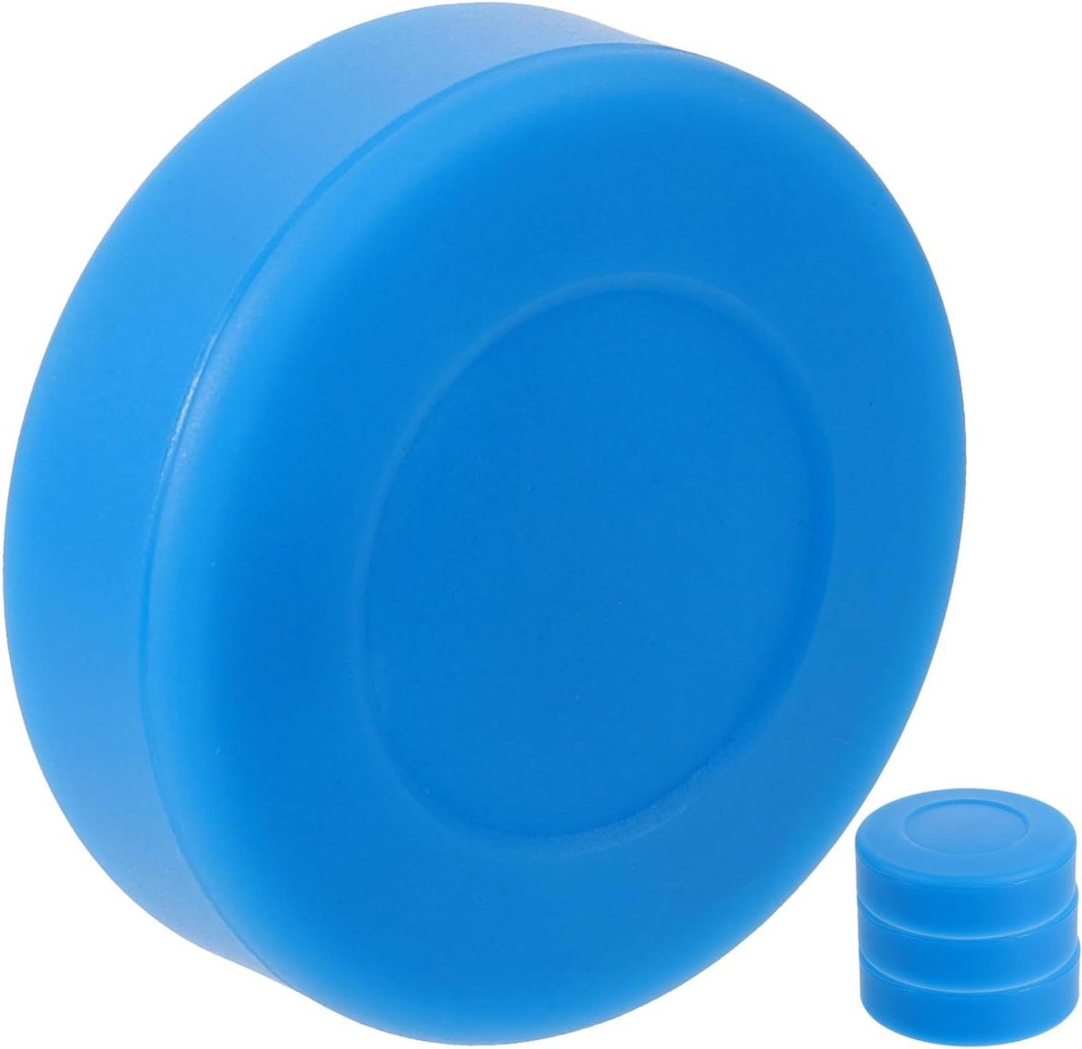 Hockey Benodigdheden - Oefen Pucks - Straat Training - Glad PVC Materiaal - 4 Stuks - Blauw