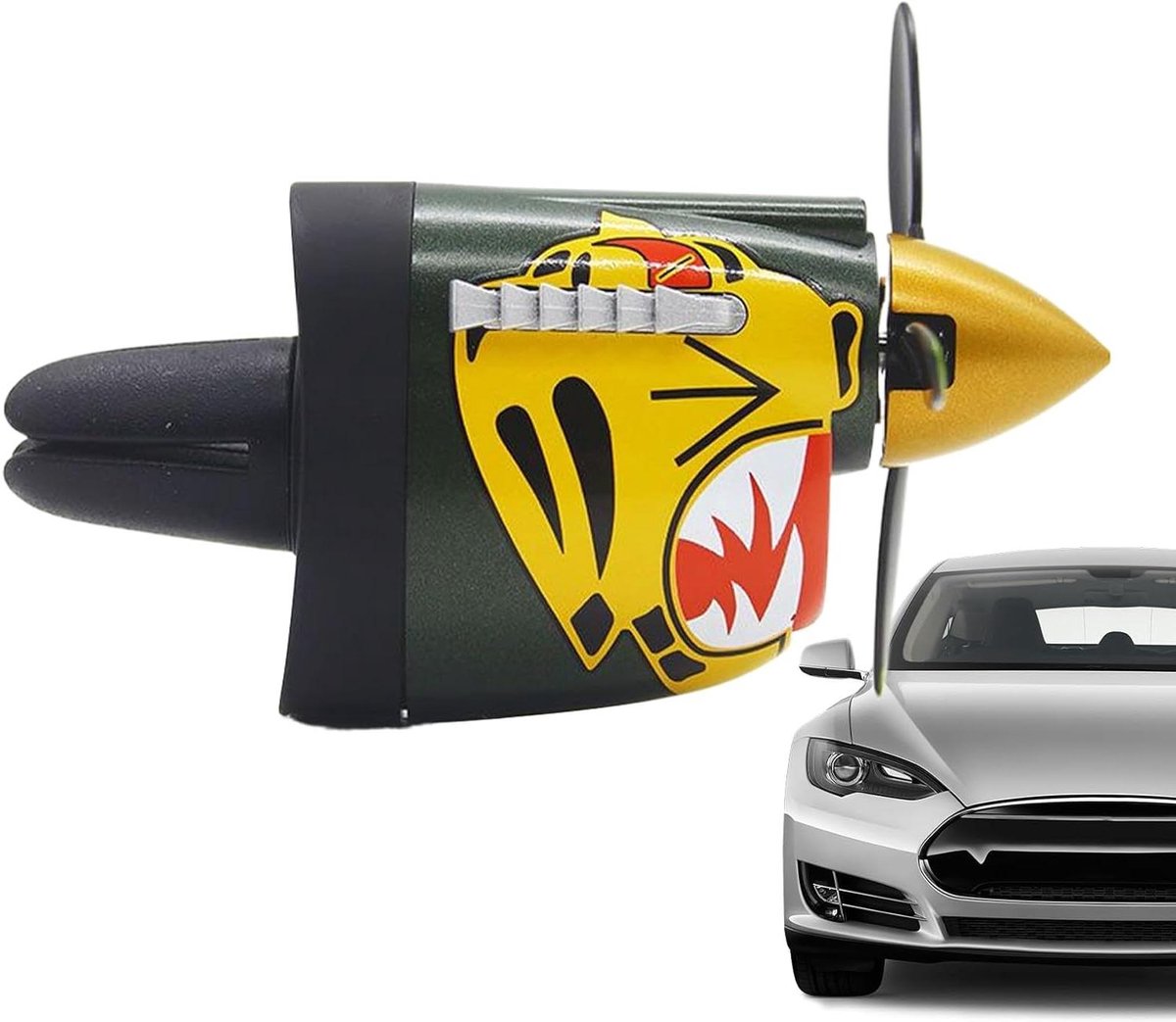 Auto luchtverfrisser - Geurclip auto - Frisse auto - Haaienmotief design - 8.6 cm - Meerdere kleuren