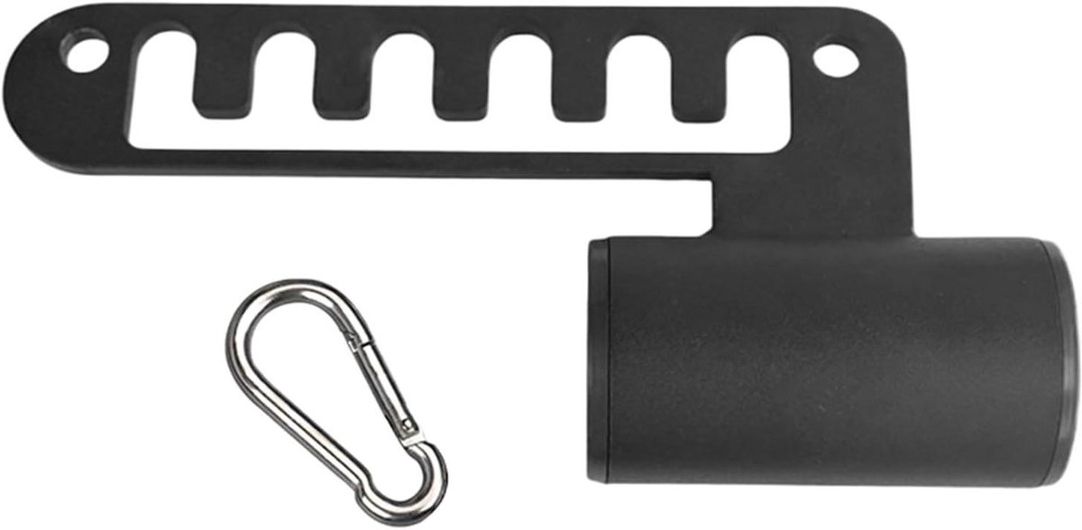Riem Squat Attachement - Halterstang Kabel Toebehoren - Kracht Training - Gereedschapvrije Montage - 26 x 12.4 cm - Zwart