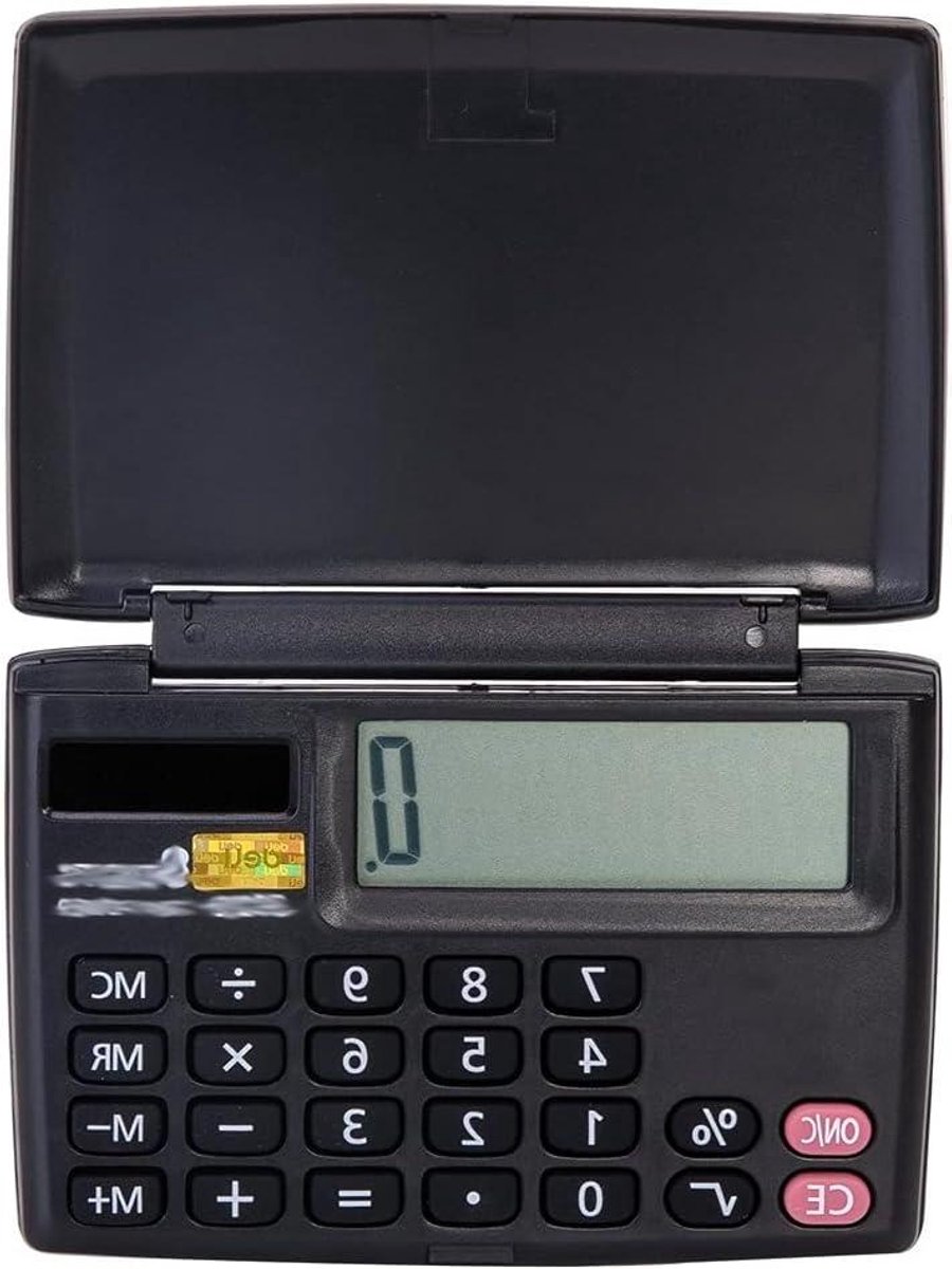 Rekenmachine - Zakrekenmachine - Dagelijks Gebruik - Automatische Uitschakeling - 8 Cijfers - Donkergrijs