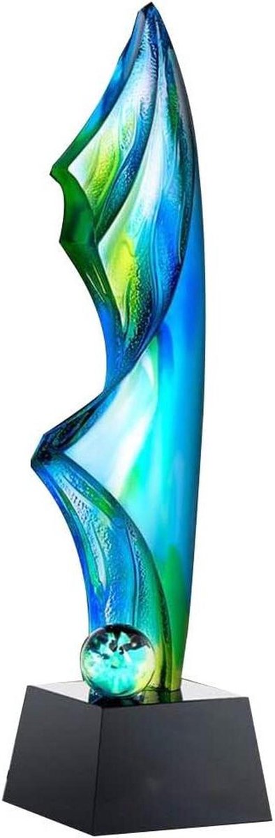 Kristallen Trofee - Herinneringsprijs - Sportevenementen - Fijne detaillaag - 500 Gram - Gekleurd