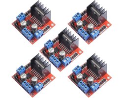 Stuurmodule L298N voor Arduino en Smart Car Robot, Dual H-Bridge, DC en Stepper Motoren, MEGA R3 2560, ESP32, ESP8266