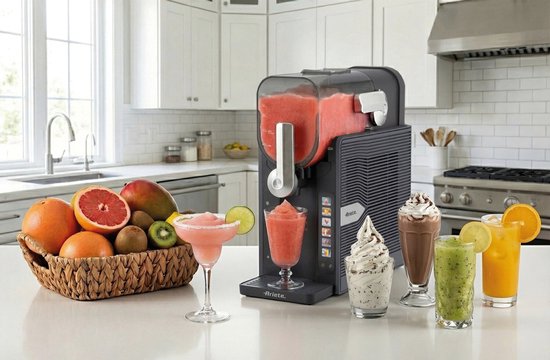 Ariete 0655/00 MySlush & IceCream Machine - Geen IJs Nodig - 6 Programma's - Slush Puppy Maker, roomijs, Granita, Frappé, Milkshakes en meer - Zelfreinigingsmodus - Zwart van Ariete — afbeelding 5