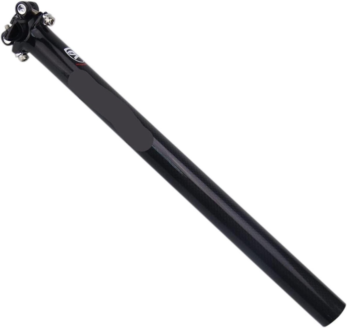 Fiets Zadelpen - Verende Pen - Comfortabel Fietsen - Schokabsorberend - 30.8x400mm - Zwart