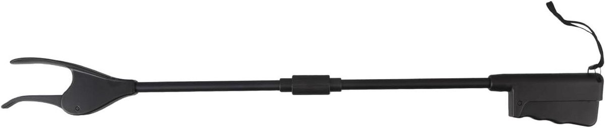 Afvalgrijper lange steel - Grijper hulpstok - Zelfstandig leven - Antislip klemming - 71 cm - Zwart