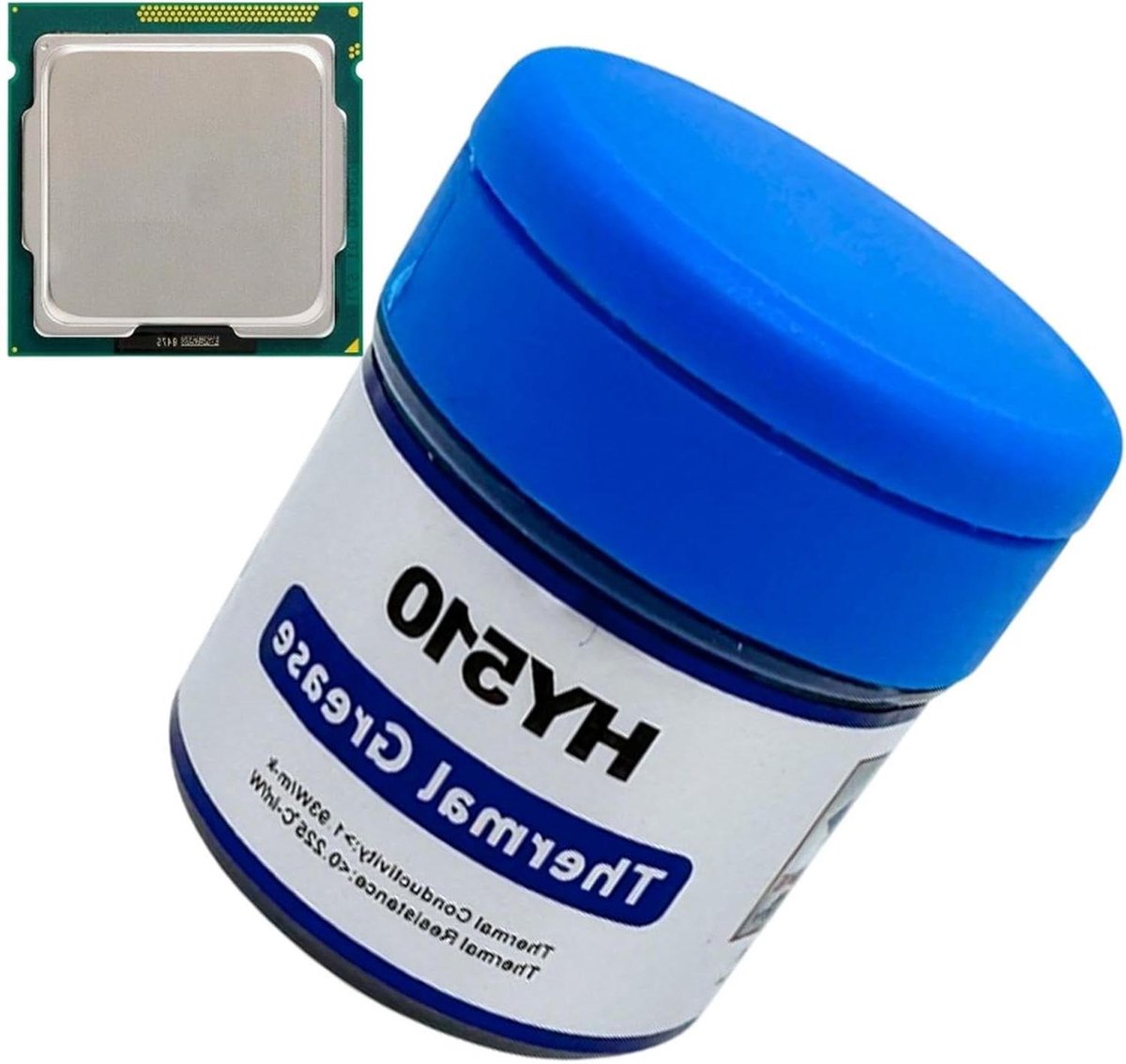 Koelpasta - CPU pasta - Componenten koelen - Hoge thermische geleidbaarheid - 20g - Grijs