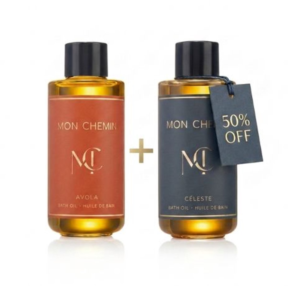 Mon Chemin® Badolie - Voordeel-Pack - Avola & Céleste - Luxe Badolie met Argan, Camellia & Baobab