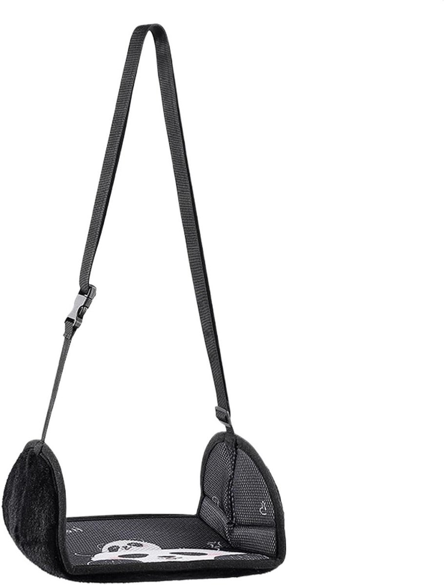 Voet Hangmat - Auto Voetsteun - Comfortabel Reizen - Verstelbare Hoogte - 46 x 24.5 cm - Panda Patroon