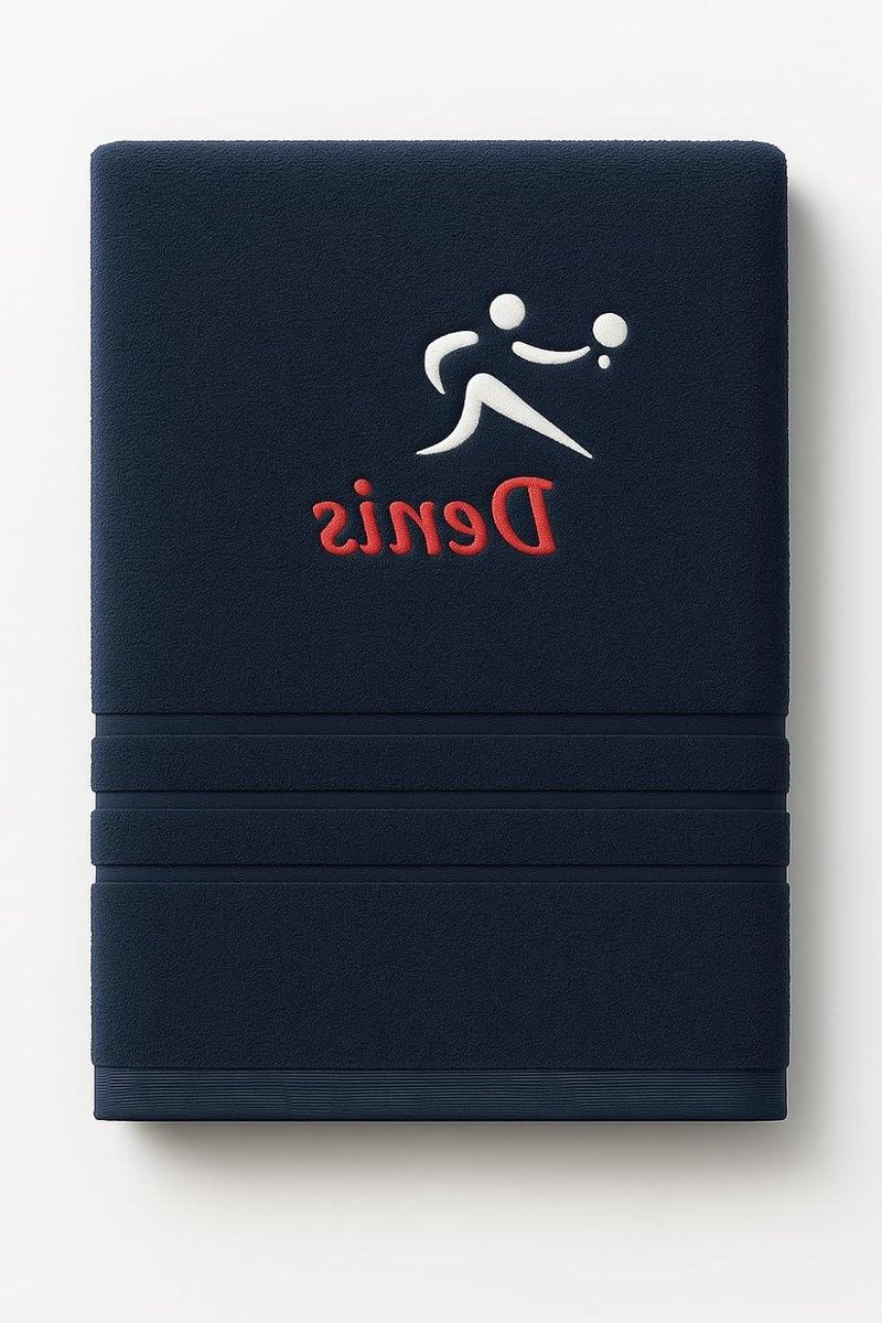 Gepersonaliseerde Handdoek - Geborduurde Handdoek - Sport en Cadeau - 100% Zacht Katoen - 100x50cm - Tafeltennis