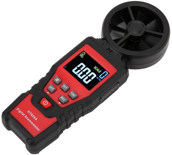 Windmeter - Windsnelheidsmeter Temperatuurmeter - Weer Meten - LCD Display - 40 m/s - Zwart — afbeelding 2