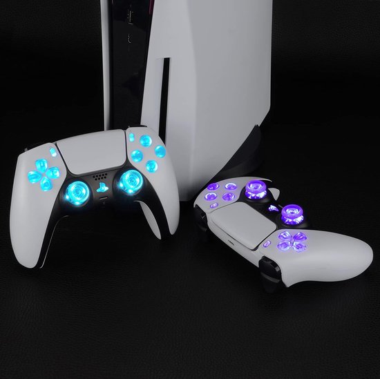 Verlichte Controller Knoppen - LED Vervanging Kit - Games Personaliseren - 7 Kleuren 9 Modi - 10 gram - Helder — afbeelding 4