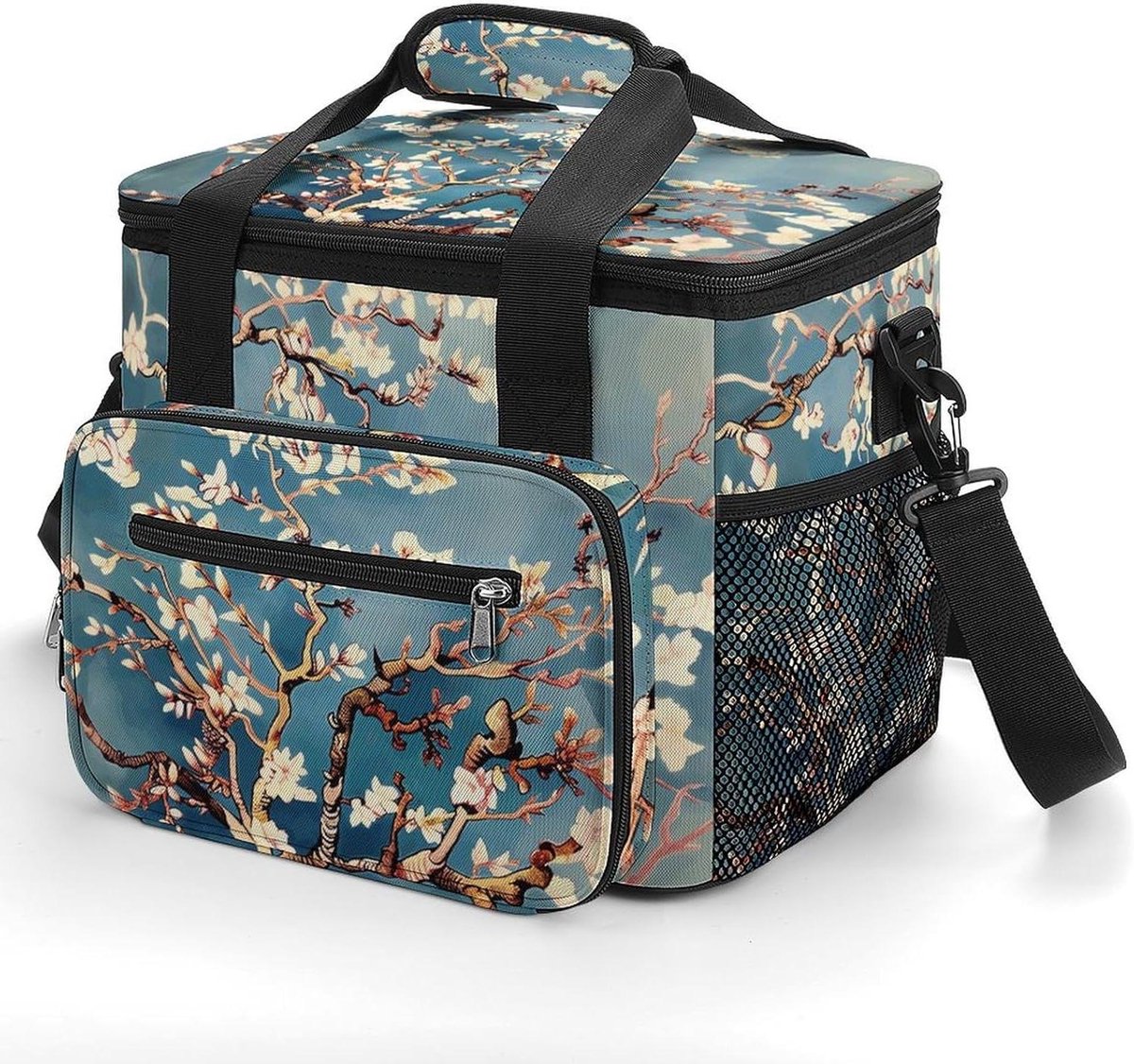 Koeltas - IJsbox Picknick - Buitenactiviteiten - Grote Capaciteit - 29.97 x 24.89 cm - Amandelbloesem